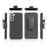 For Samsung Galaxy S22+ 5G Sliding Cover Design PC + TPU Phone Case Woven Texture Shell with Belt Clip and Kickstand - 7