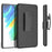 PC + TPU Screen Sliding Cover Phone Case for Samsung Galaxy S21 FE 5G, Rotary Clip Kickstand Protector Shell - 2