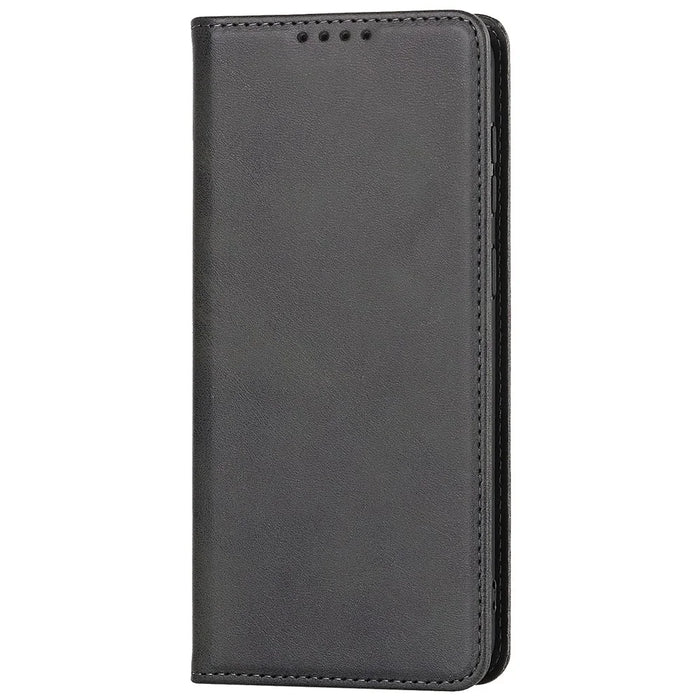 PU Leather + TPU Wallet Phone Case for Samsung Galaxy A53 5G, Foldable Stand Magnetic Auto Closing Cover - Black - 2