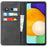 PU Leather + TPU Wallet Phone Case for Samsung Galaxy A53 5G, Foldable Stand Magnetic Auto Closing Cover - Black - 4