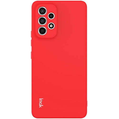 IMAK UC-2 Series for Samsung Galaxy A53 5G Solid Color Soft TPU Slim Fit Mobile Phone Case Cover - Red - 1