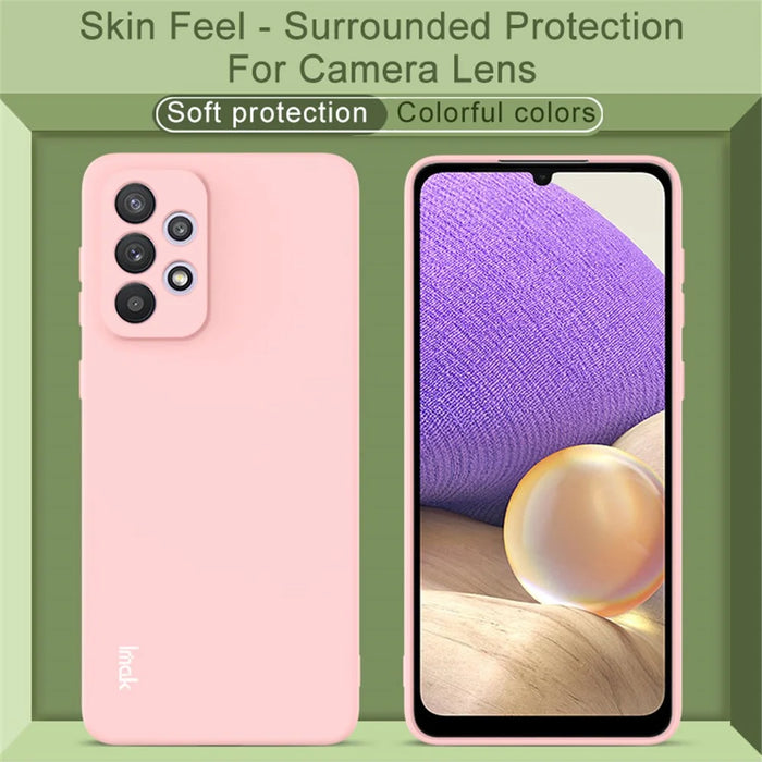IMAK UC-2 Series for Samsung Galaxy A33 5G Slim Fit Light Solid Color Soft TPU Mobile Phone Case Shell - Black - 5