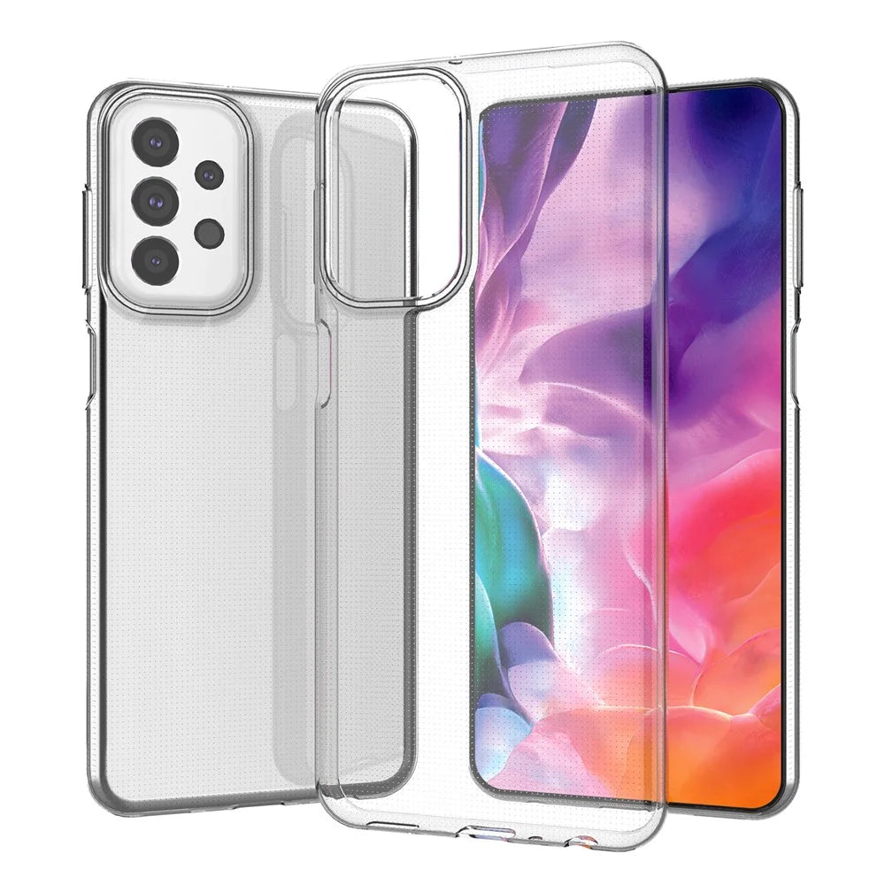 For Samsung Galaxy A23 4G / 5G Soft Flexible Durable TPU Case Shock-Absorption Anti-Scratch Clear Cover - 6