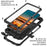 For Samsung Galaxy S22 5G Kickstand TPU + Metal Phone Case Shockproof Dustproof Fall-proof Protective Cover - Black - 5