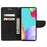 For Samsung Galaxy A23 5G (Global) Big Butterflies Imprinted Leather Stand Case Wallet Cover - Black - 4