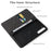 FIERRE SHANN for Samsung Galaxy S22 5G Top Layer Cowhide Leather Crocodile Texture Wallet Stand Magnetic Phone Case - Black - 6