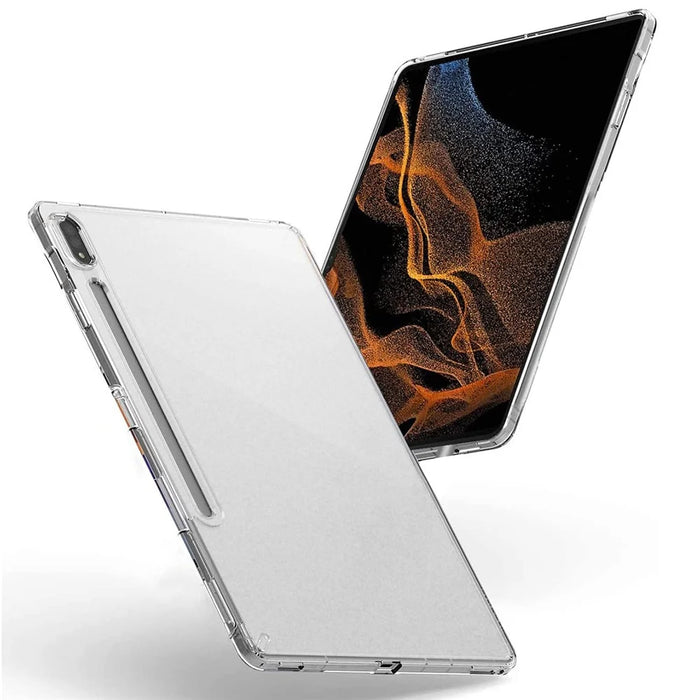 For Samsung Galaxy Tab S8 Ultra Glossy Surface Inner Matte Finish Tablet Case Anti-scratch Soft TPU Shell - 2