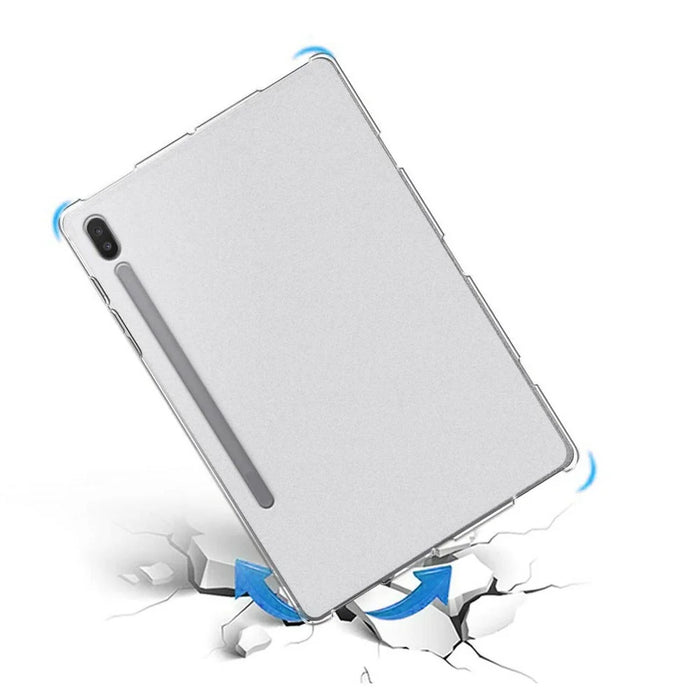 For Samsung Galaxy Tab S8 Ultra Glossy Surface Inner Matte Finish Tablet Case Anti-scratch Soft TPU Shell - 6