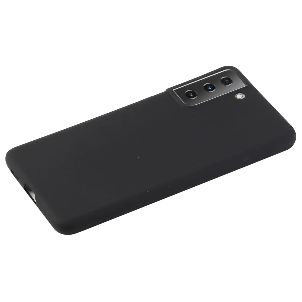 For Samsung Galaxy S22+ 5G Thin Matte TPU Phone Case Finish Profile Soft Protective Cover - Black - 2