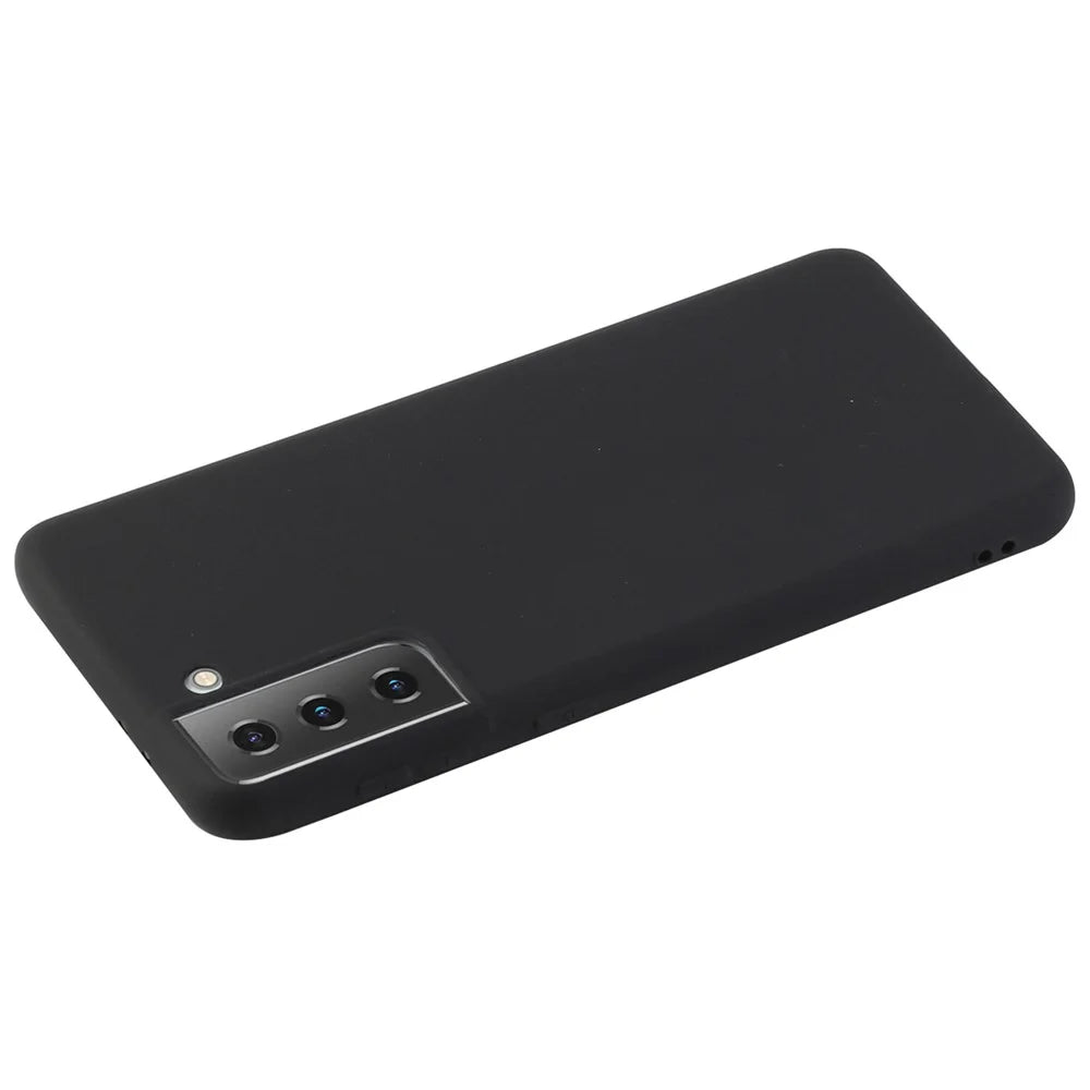 For Samsung Galaxy S22+ 5G Thin Matte TPU Phone Case Finish Profile Soft Protective Cover - Black - 3