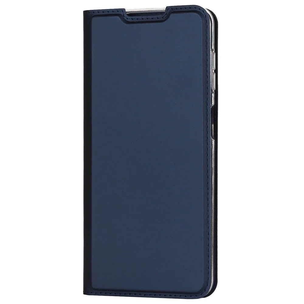Stand Card Holder Phone Case for Samsung Galaxy A13 5G / A04s 4G (164.7mm), PU Leather + TPU Magnetic Auto-absorbed Cover - Blue - 2