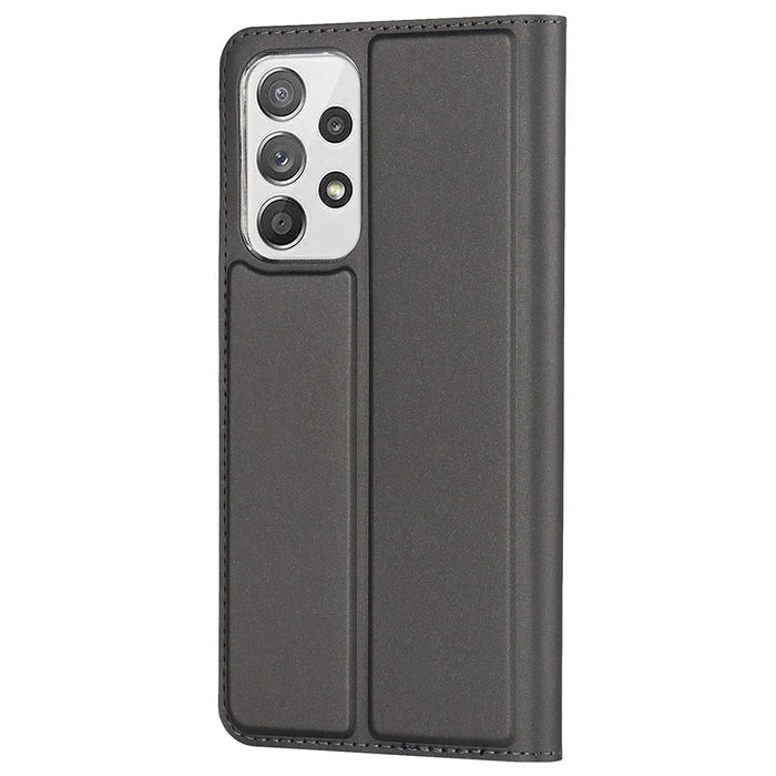 Card Holder Leather Case for Samsung Galaxy A53 5G, Magnetic Auto Closing Stand Phone Cover - Black - 3