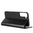 Crazy Horse Texture Genuine Leather Phone Cover for Samsung Galaxy S22+ 5G, Wallet Stand Protective Case - Black - 6