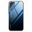For Samsung Galaxy S22 Ultra 5G Gradient Color Tempered Glass Back + TPU Frame Mobile Phone Case - Blue/Black - 1