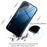 For Samsung Galaxy S22 Ultra 5G Gradient Color Tempered Glass Back + TPU Frame Mobile Phone Case - Blue/Black - 4