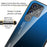 For Samsung Galaxy S22 Ultra 5G Gradient Color Tempered Glass Back + TPU Frame Mobile Phone Case - Blue/Black - 6