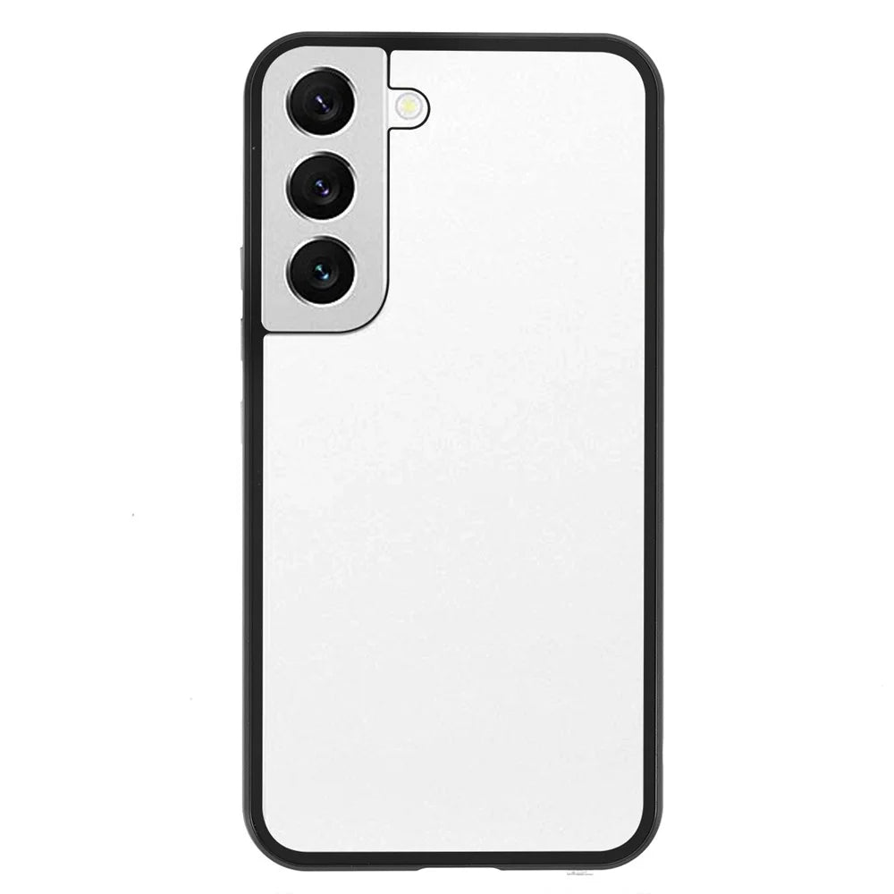 For Samsung Galaxy S22 5G Aluminium Alloy Frame + Double-sided Tempered Glass Phone Case Full Coverage Mobile Phone Cover - Black - 2