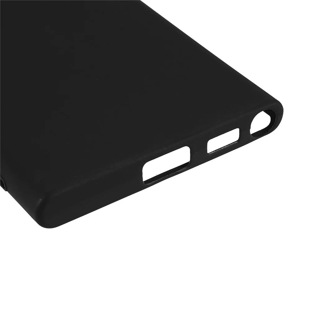 For Samsung Galaxy S22 Ultra 5G Slim Fit Soft TPU Phone Back Cover Protective Matte Finish Coating Case - Black - 6