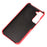 For Samsung Galaxy S22 5G PU Leather Coating Litchi Texture Anti-fall Hard PC Phone Case - Red - 5