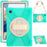For Samsung Galaxy Tab A8 10.5 (2021) / A8 10.5 (2022) Rotary Kickstand PC + Silicone Tablet Case Hand Strap Protective Cover with Shoulder Strap - Mint Green - 3