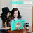 For Samsung Galaxy Tab A8 10.5 (2021) / A8 10.5 (2022) Rotary Kickstand PC + Silicone Tablet Case Hand Strap Protective Cover with Shoulder Strap - Mint Green - 7