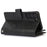 For Samsung Galaxy S22 5G Split Leather Stand Multiple Card Slots Case Wallet Phone Cover with Hand Strap - Black - 5