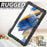 For Samsung Galaxy Tab A8 10.5 (2021) / (2022) Wi-Fi SM-X200 / LTE SM-X205 Hard PC Soft Silicone Case with PET Screen Protector Swivel Kickstand Shockproof Cover with Hand / Shoulder Strap - Black / Black - 4
