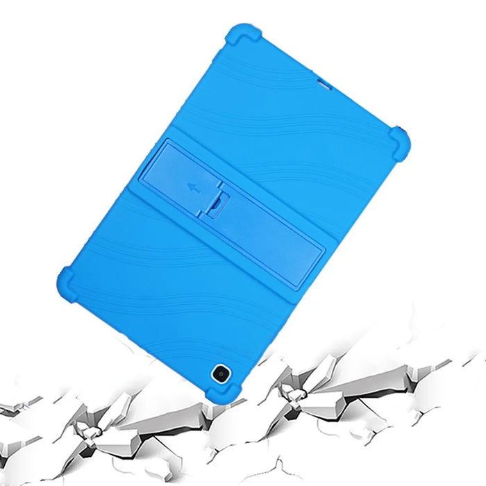 For Samsung Galaxy Tab S6 Lite (2020) P615 P610 / (2022) / (2024) Silicone Tablet Case with Kickstand  - Black - 3