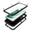 Silicone Metal Hybrid Phone Case for Samsung Galaxy S22 5G, Anti-Dust/Anti-Drop/Anti-Shock Phone Accessory - Black - 3