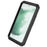 Silicone Metal Hybrid Phone Case for Samsung Galaxy S22 5G, Anti-Dust/Anti-Drop/Anti-Shock Phone Accessory - Black - 4