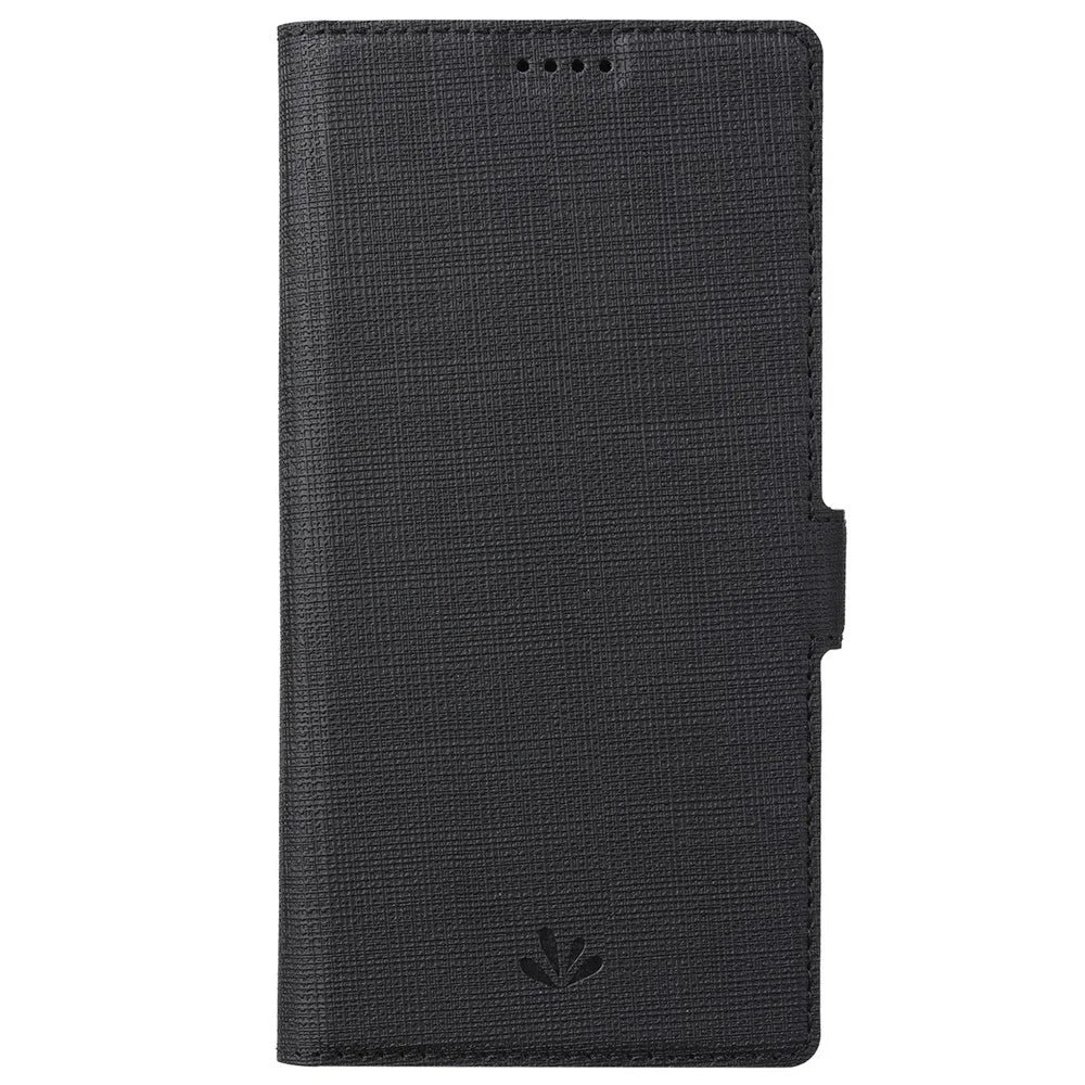 VILI K Series PU Leather Case for Samsung Galaxy S22 5G, Stand Wallet Full Protection Phone Cover - Black - 2