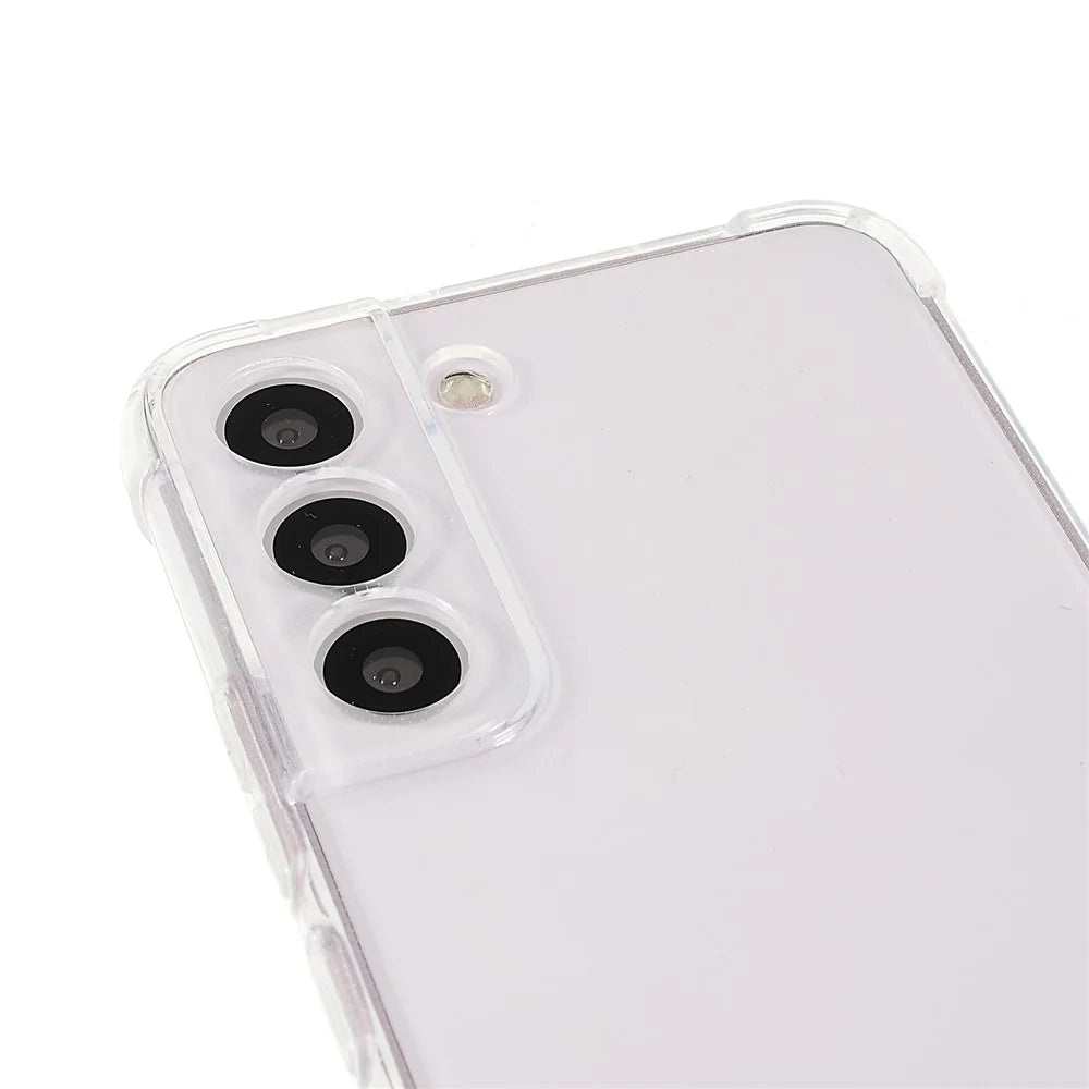 Crystal Clear TPU Cover for Samsung Galaxy S22 5G, Reinforced Four Corner Shockproof Phone Case with Lanyard - 3
