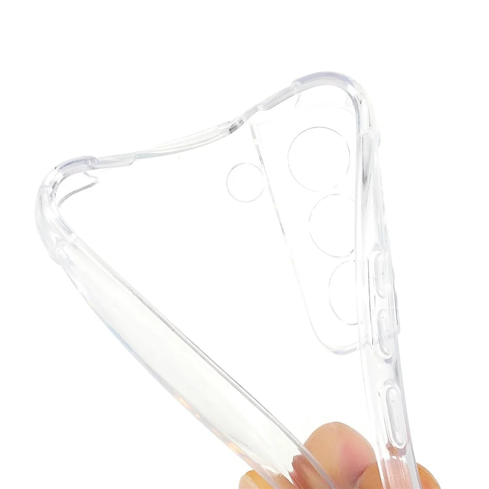 Crystal Clear TPU Cover for Samsung Galaxy S22 5G, Reinforced Four Corner Shockproof Phone Case with Lanyard - 7