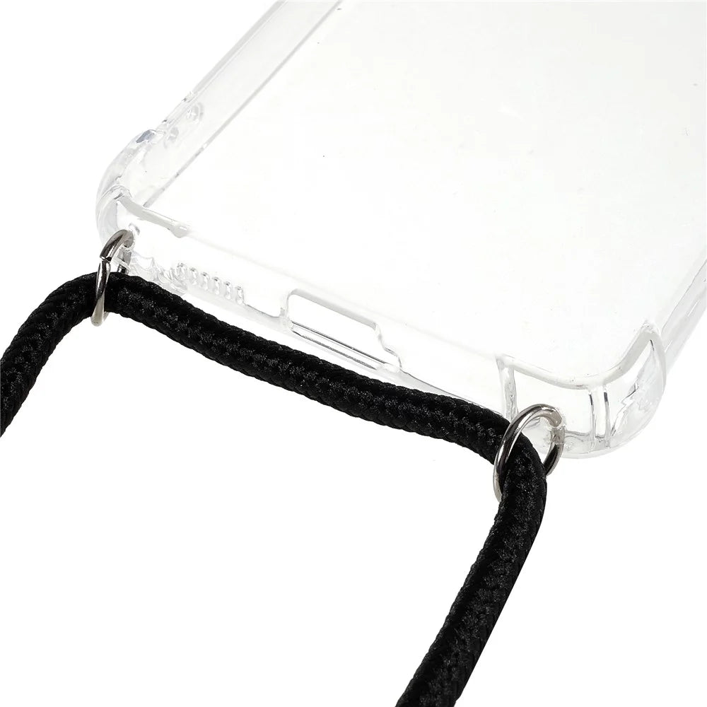 For Samsung Galaxy A53 5G Four Corner Airbag Anti-fall Protection TPU Phone Case with Lanyard - 4
