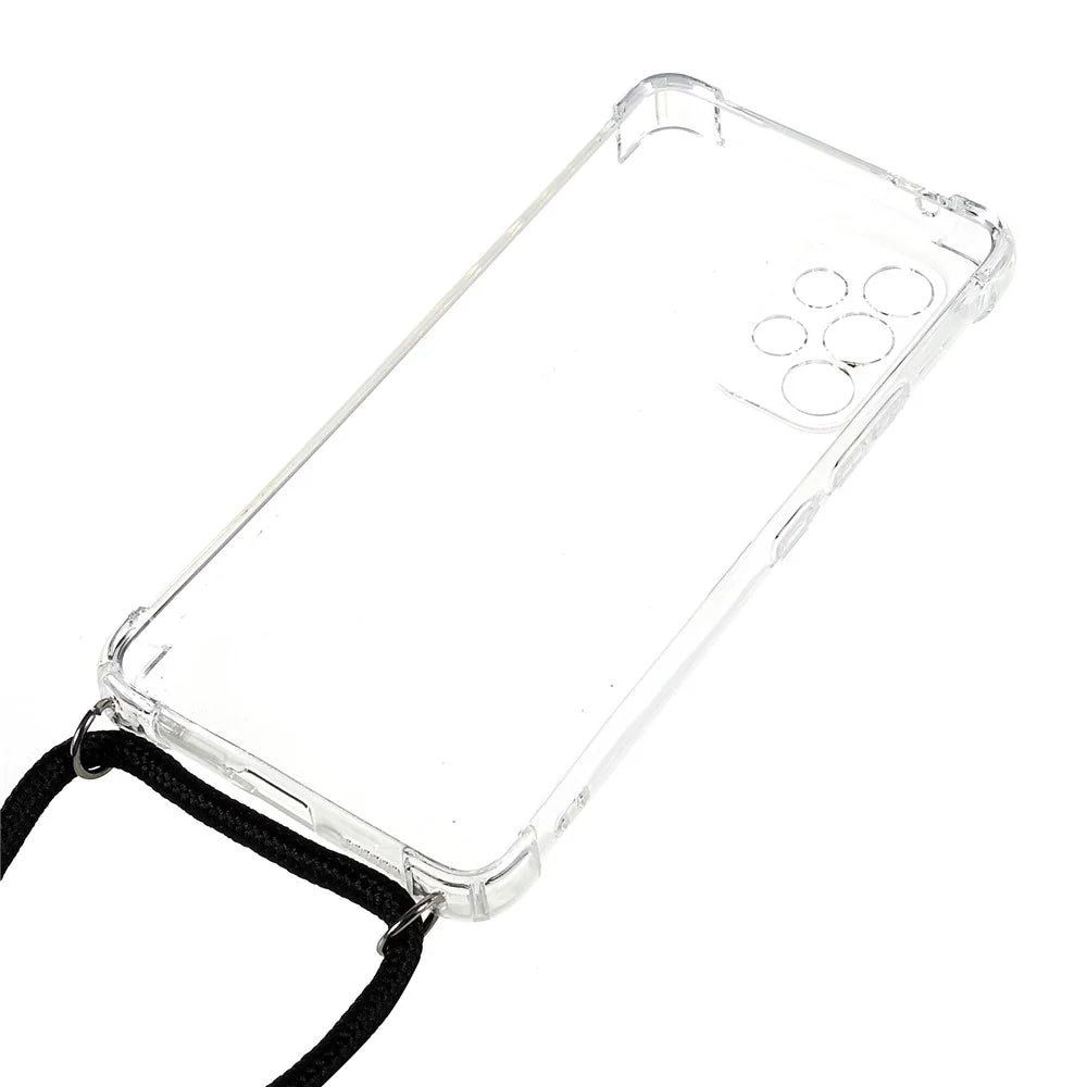 For Samsung Galaxy A53 5G Four Corner Airbag Anti-fall Protection TPU Phone Case with Lanyard - 5