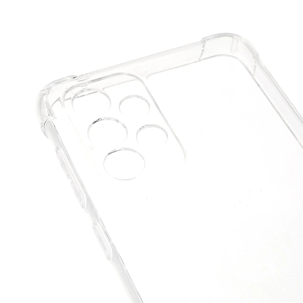 For Samsung Galaxy A33 5G Reinforced Four Corner Transparent TPU Cover Phone Case with Lanyard - 3