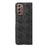 For Samsung Galaxy Z Fold2 5G PC+TPU Hybrid Phone Case Coated with Grid Texture PU Leather Phone Accessory - Black - 2