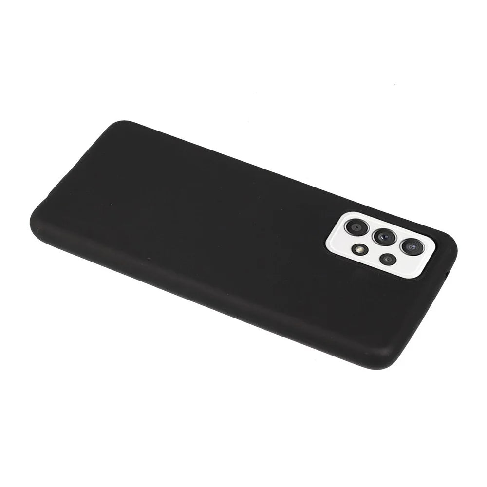 For Samsung Galaxy A53 5G Candy Color Matte TPU Phone Protective Case Anti-drop Back Cover - Black - 3
