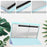For Samsung Galaxy Tab S8 Tri-fold Stand PU Leather + TPU + Acrylic Smart Tablet Cover Case with Pen Slot - Sky Blue - 4