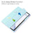 For Samsung Galaxy Tab S8 Tri-fold Stand PU Leather + TPU + Acrylic Smart Tablet Cover Case with Pen Slot - Sky Blue - 5