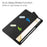 For Samsung Galaxy Tab S8+ Tri-fold Stand PU Leather Tablet Case TPU + Transparent Acrylic Back Cover with Pen Slot - Black - 5