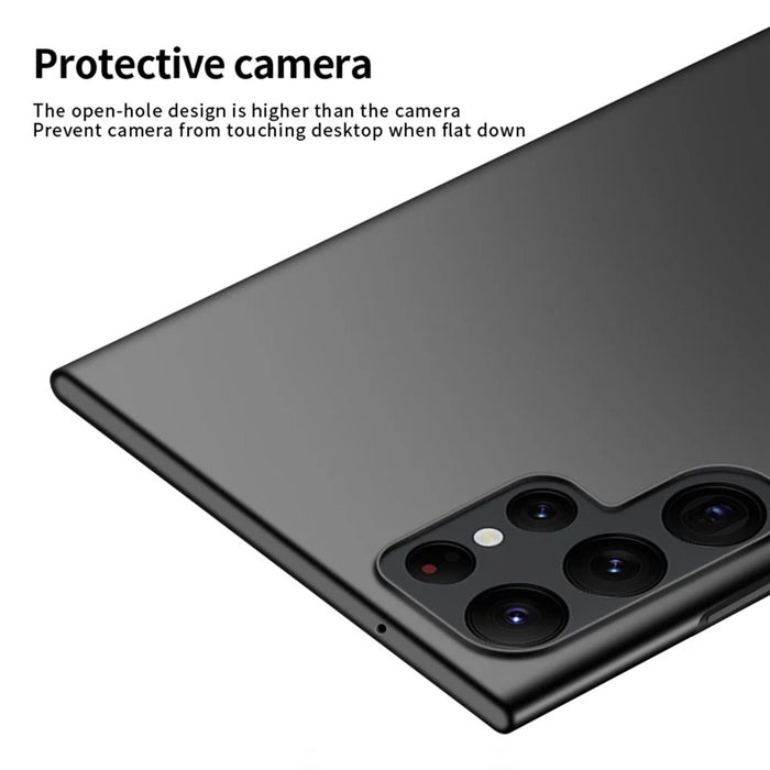 MOFI JK-1 Shield For Samsung Galaxy S22 Ultra 5G Matte Finish Drop-resistant Hard PC Phone Cover Case - Black - 3