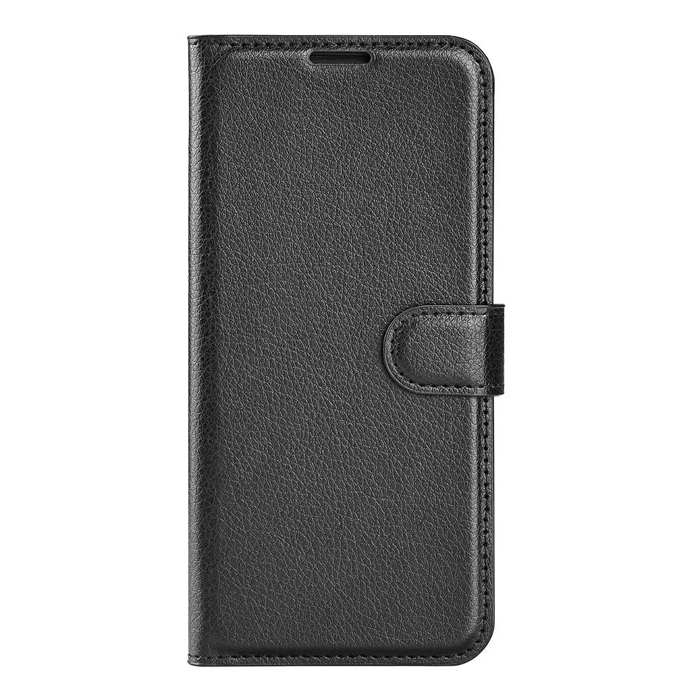 For Samsung Galaxy A23 4G / 5G (Global Version) PU Leather + TPU Leather Case Litchi Texture Full Protection Stand Wallet Phone Cover - Black - 2