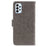 For Samsung Galaxy A23 4G / 5G (Global Version) PU Leather Book Wallet Case Imprinted Mandala Flower Stand Function Full Body Protective Phone Cover with Strap - Grey - 3