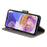 For Samsung Galaxy A23 4G / 5G (Global Version) PU Leather Book Wallet Case Imprinted Mandala Flower Stand Function Full Body Protective Phone Cover with Strap - Grey - 5
