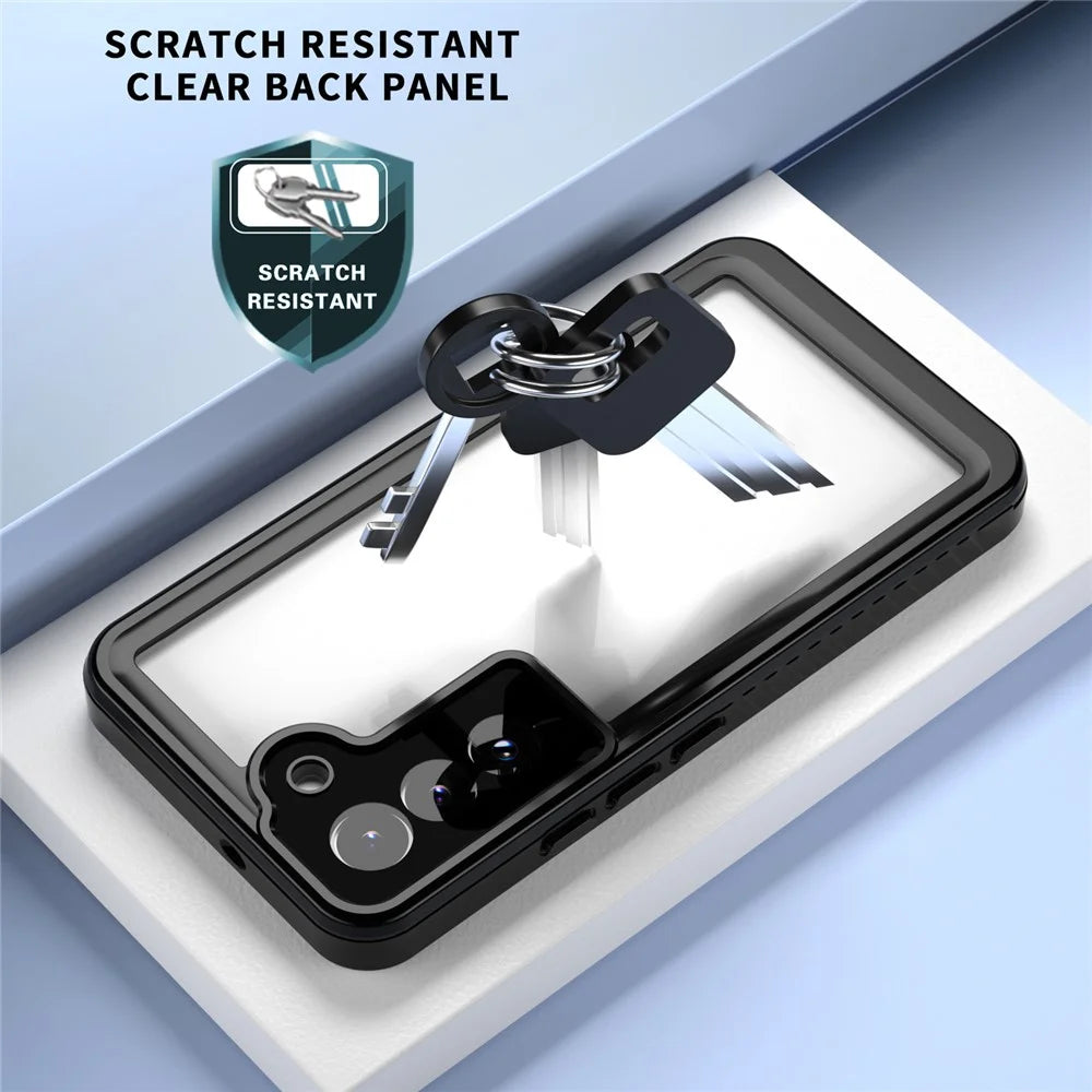 REDPEPPER FS Series for Samsung Galaxy S22 5G Transparent IP68 Waterproof Phone Case IP6X Dust-proof Defender Shell Support Fingerprint Unlock - 7