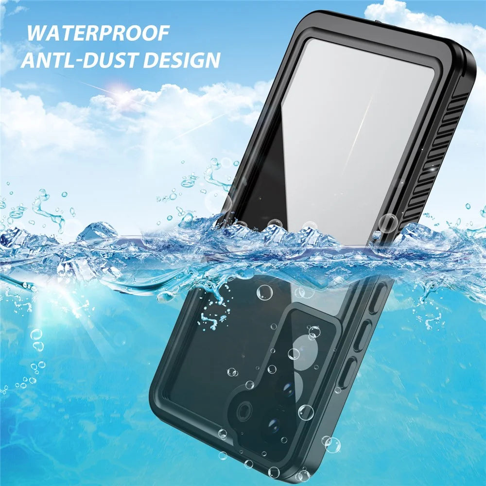 REDPEPPER FS Series For Samsung Galaxy S22+ 5G IP68 Waterproof Case Shockproof Phone Cover Dust-proof Full Protective Case with Screen Protector / Fingerprint ID - 3