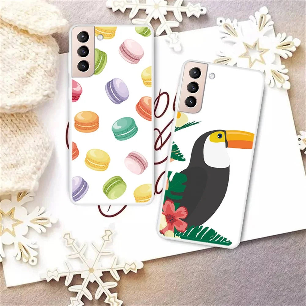 Shockproof Phone Case for Samsung Galaxy S22 5G Pattern Printed Anti-Scratch Cover Shell Soft TPU Phone Protector - Leaves - 2