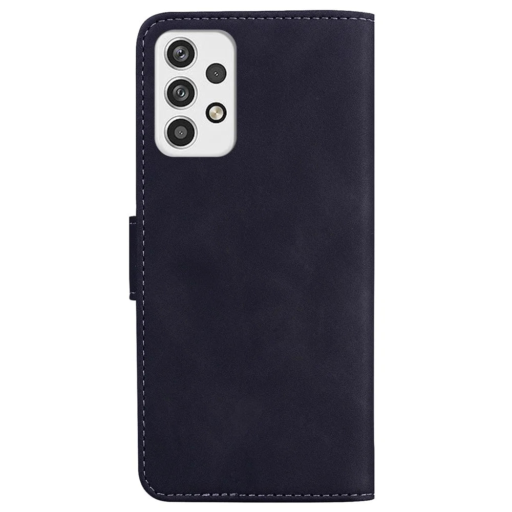 For Samsung Galaxy A23 4G / 5G (Global Version) Butterfly Pattern Printing Leather Wallet Case Hands-Free Stand Magnetic Closure Shockproof Flip Folio Cover - Black - 3