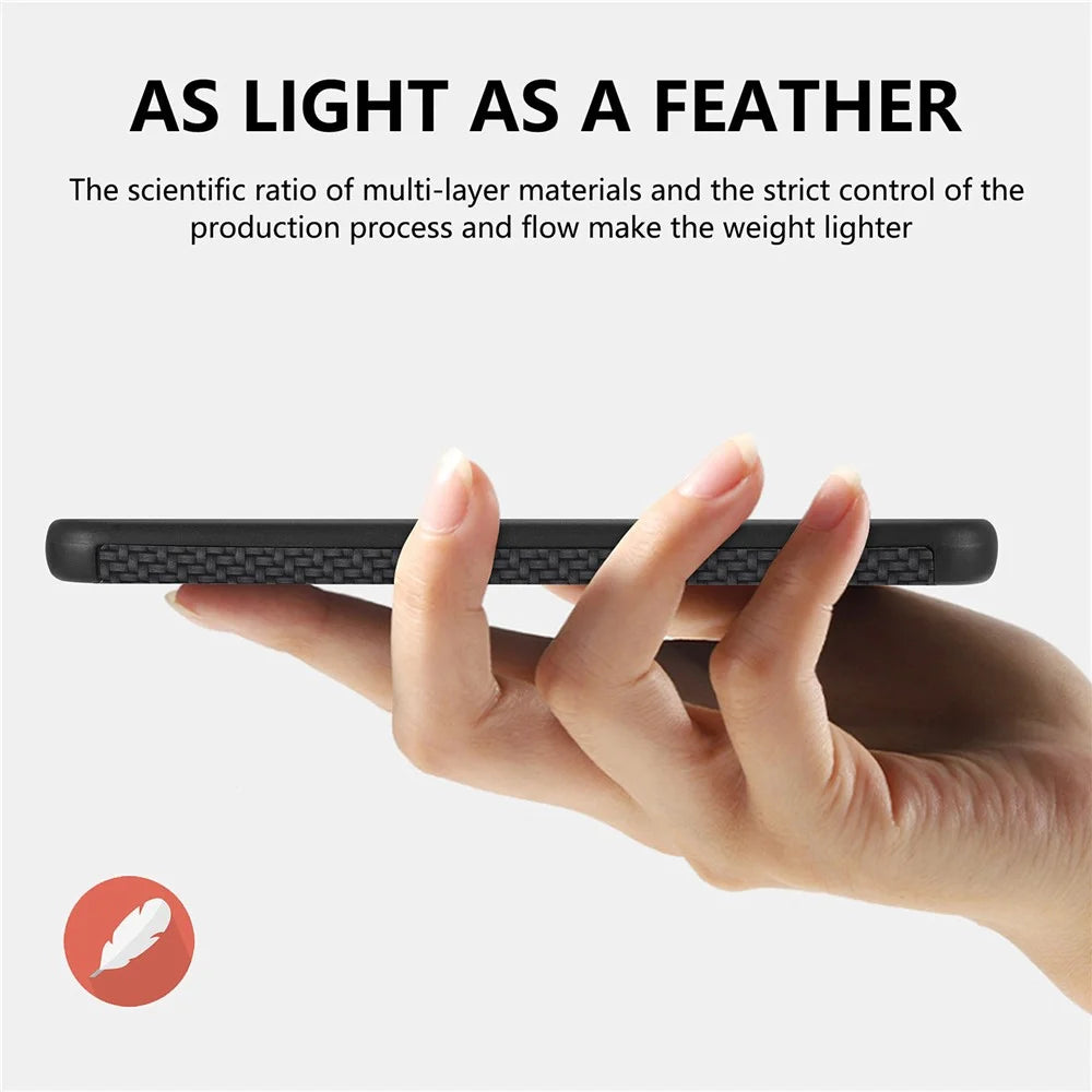For Samsung Galaxy S21 FE 5G Fiber Texture Phone Cover PU Leather Coated Anti-fingerprint PVC + Soft TPU Protective Case - Black - 3